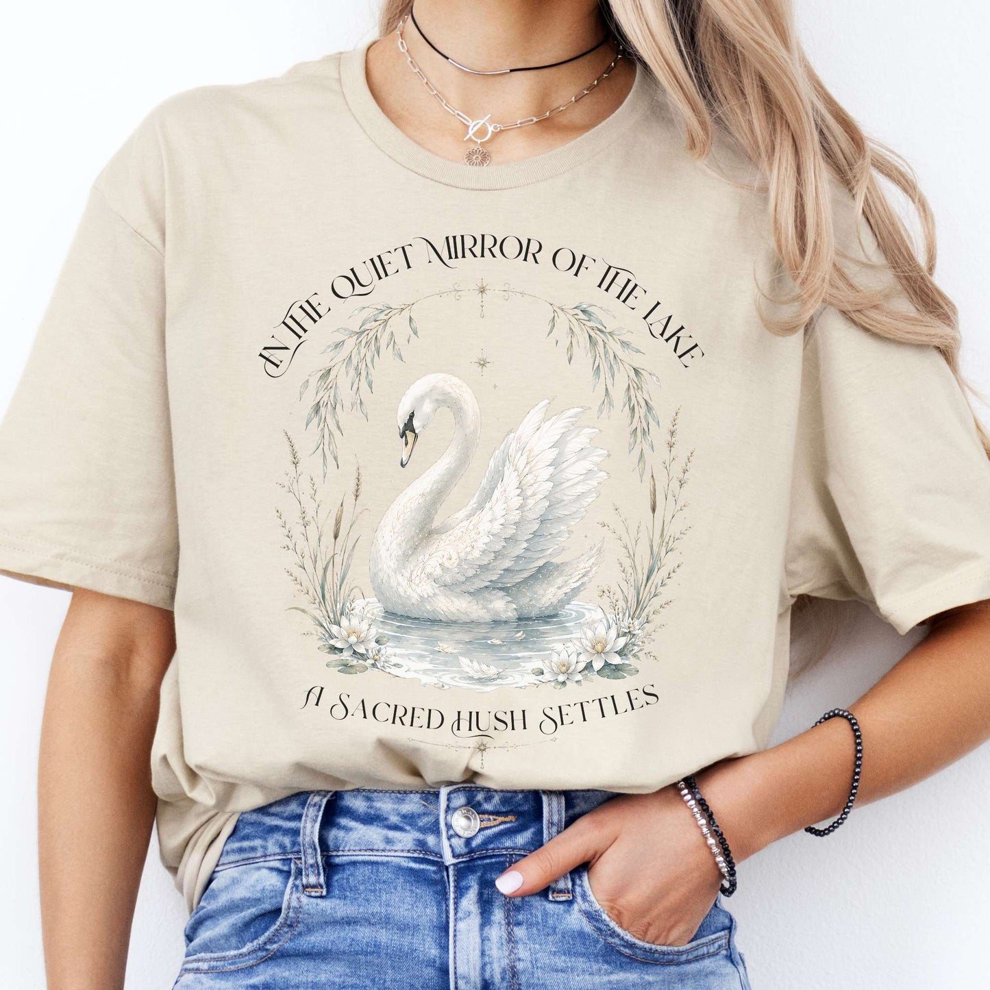 In The Quiet Mirror Swan T-Shirt