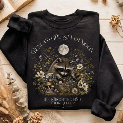 Beneath the Silver Moon Raccoon Sweatshirt
