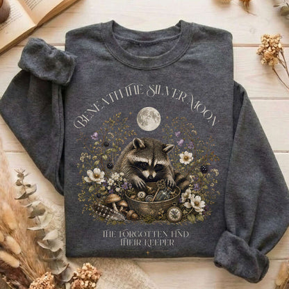 Beneath the Silver Moon Raccoon Sweatshirt