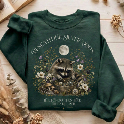 Beneath the Silver Moon Raccoon Sweatshirt