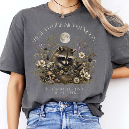 Beneath the Silver Moon Raccoon T-Shirt