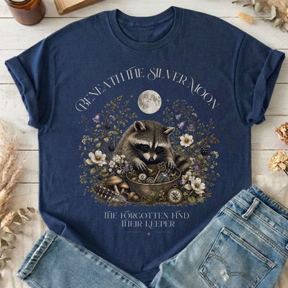 Beneath the Silver Moon Raccoon T-Shirt