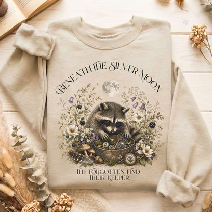 Beneath the Silver Moon Raccoon Sweatshirt