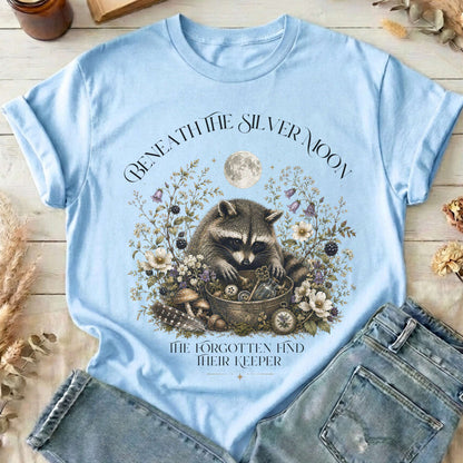 Beneath the Silver Moon Raccoon T-Shirt