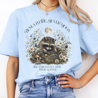 Beneath the Silver Moon Raccoon T-Shirt