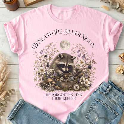 Beneath the Silver Moon Raccoon T-Shirt