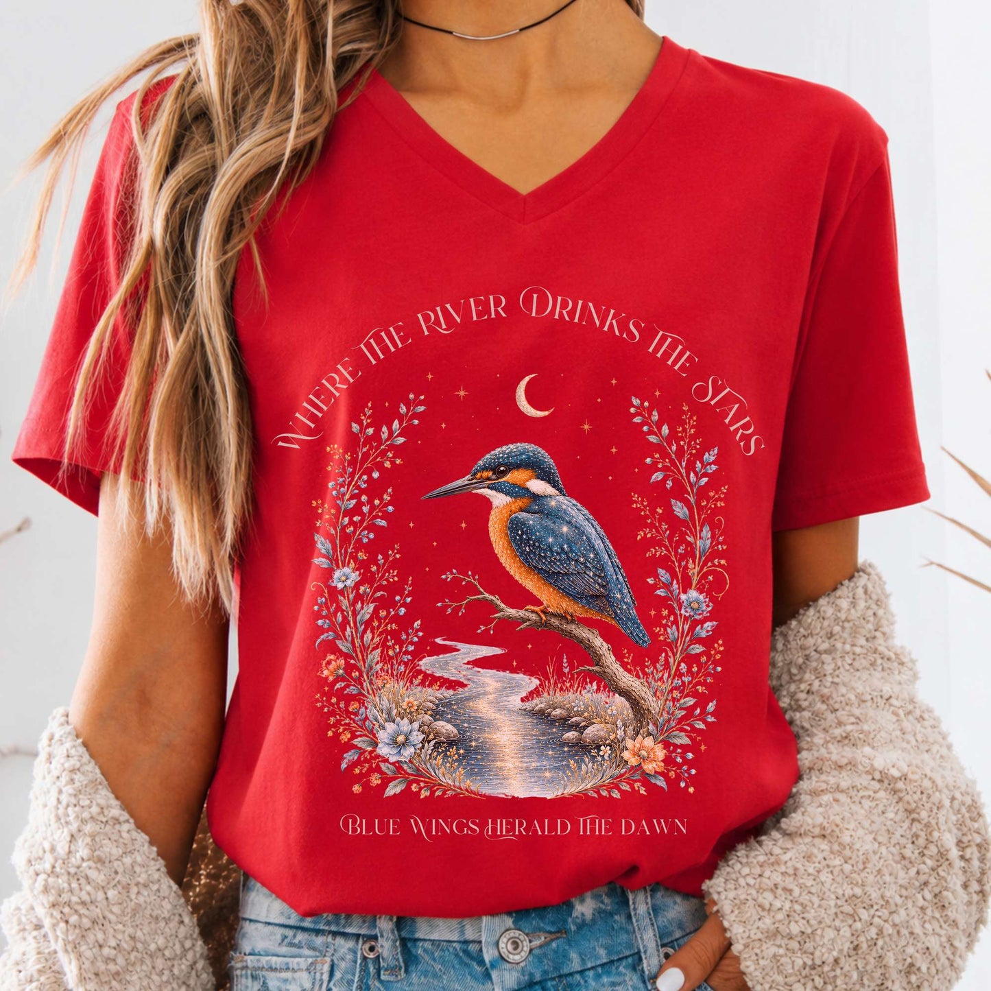 Where the River Drinks the Stars V-Neck