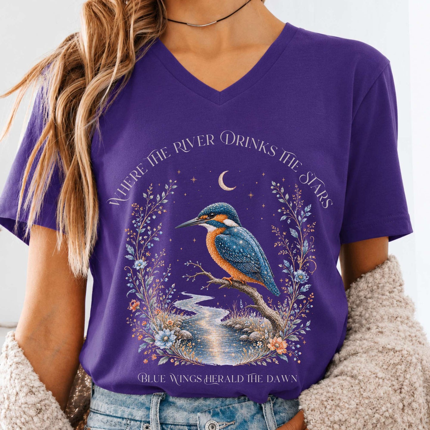 Where the River Drinks the Stars V-Neck