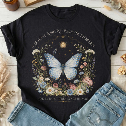 I Almost Wish We Were Butterflies John Keats T-Shirt