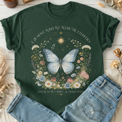 I Almost Wish We Were Butterflies John Keats T-Shirt