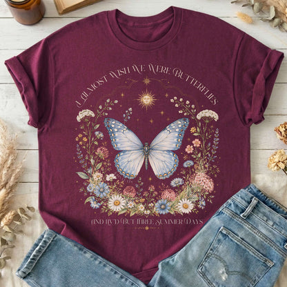 I Almost Wish We Were Butterflies John Keats T-Shirt