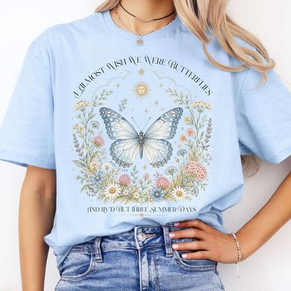 I Almost Wish We Were Butterflies John Keats T-Shirt