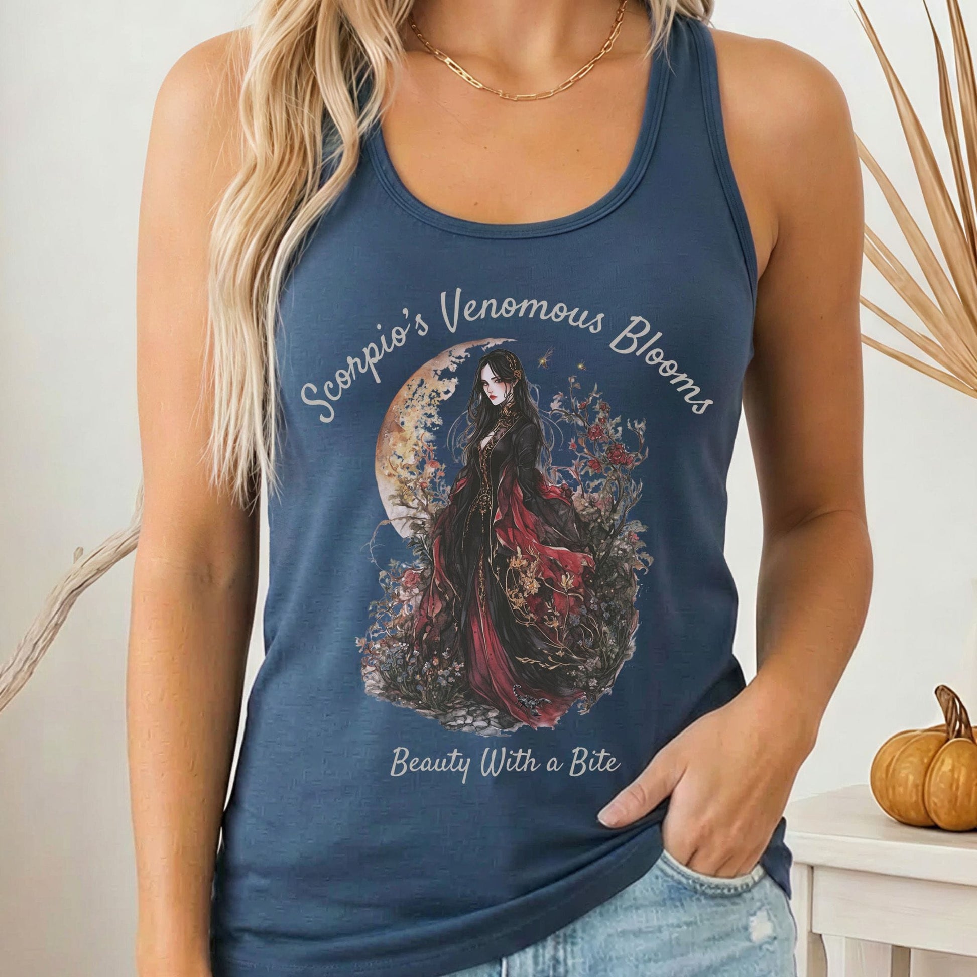 Tank Tops Solid Indigo / XS Design 157 Tank Top The Mystic Eden