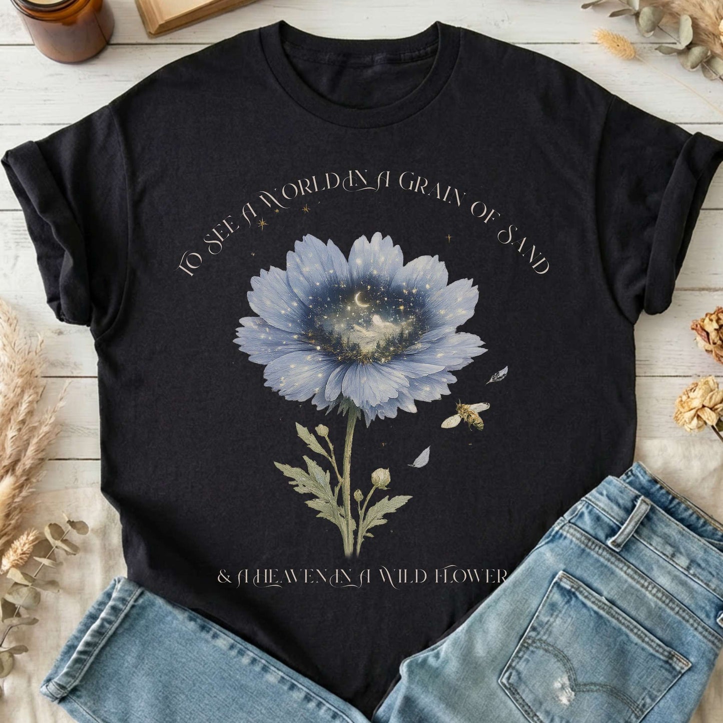 Heaven in a Wildflower William Blake T-Shirt