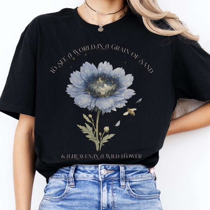 Heaven in a Wildflower William Blake T-Shirt