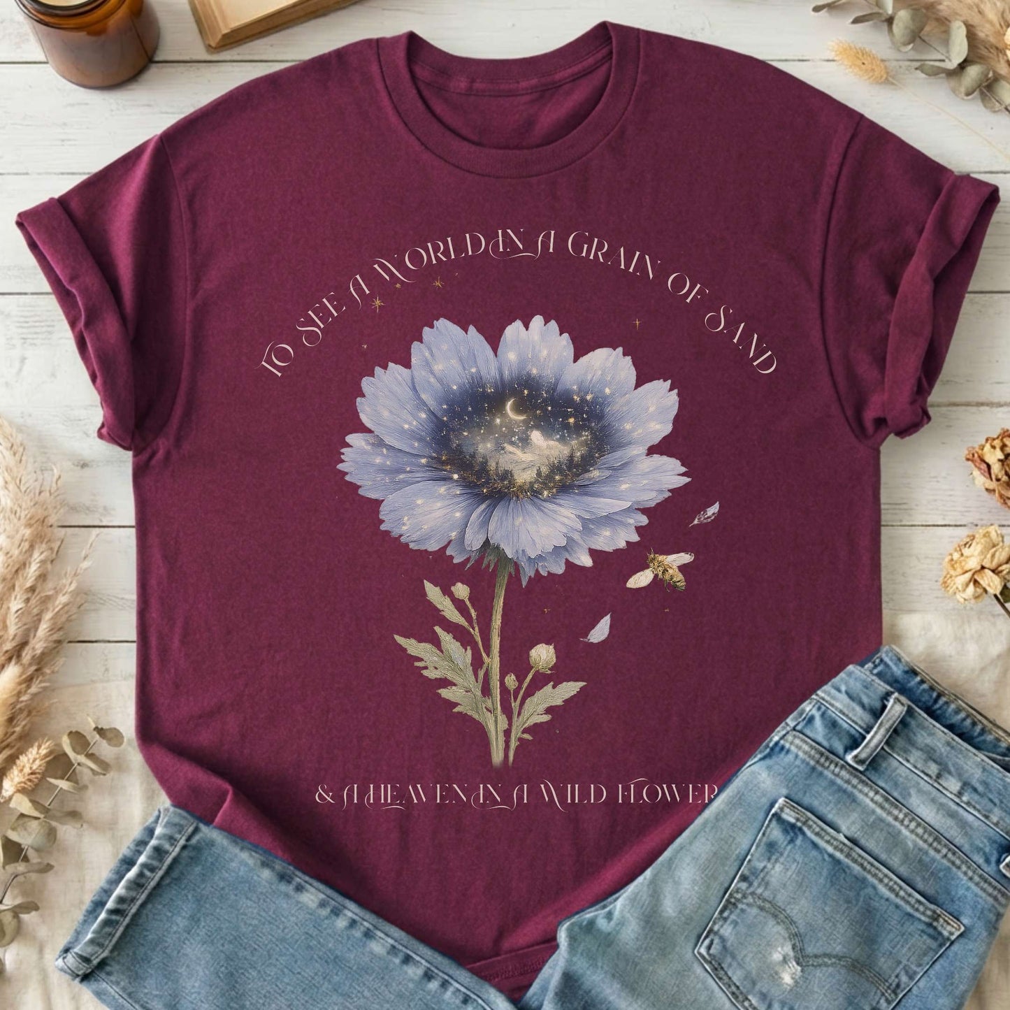 Heaven in a Wildflower William Blake T-Shirt