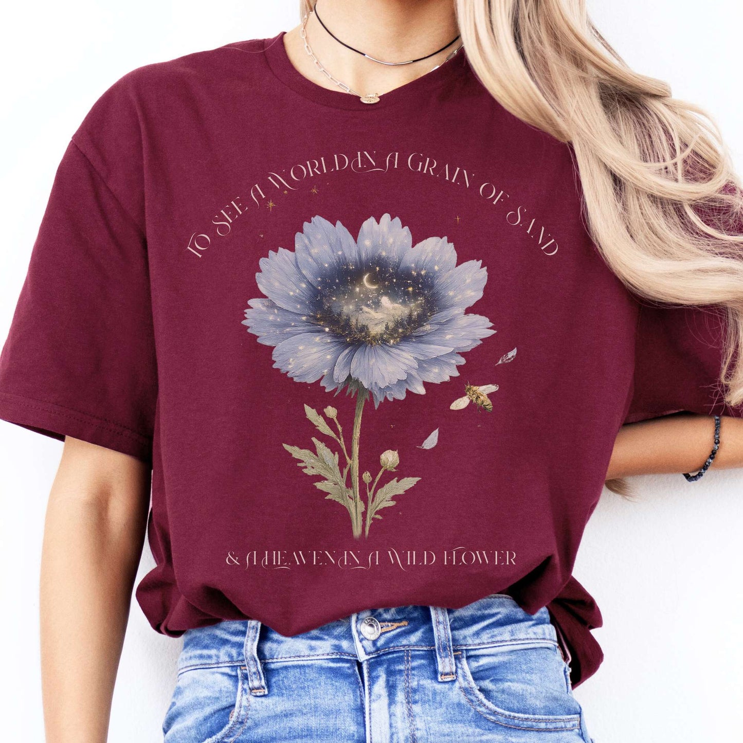 Heaven in a Wildflower William Blake T-Shirt