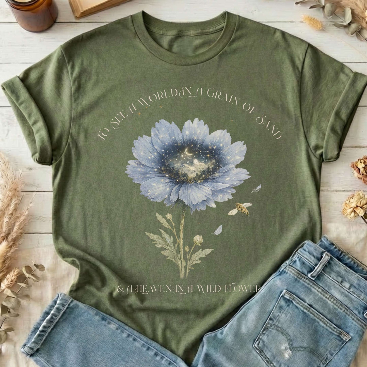 Heaven in a Wildflower William Blake T-Shirt