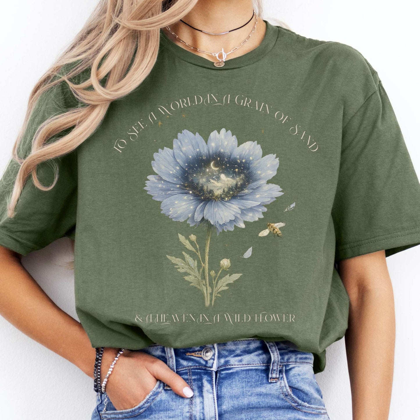 Heaven in a Wildflower William Blake T-Shirt