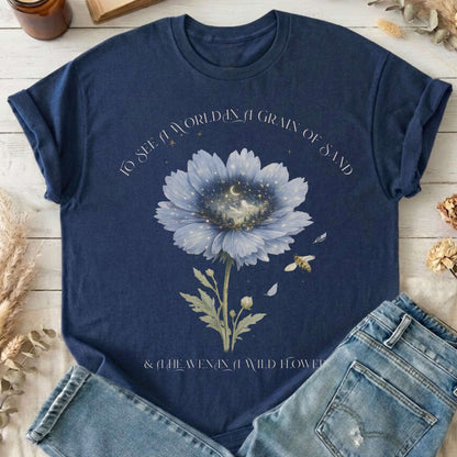 Heaven in a Wildflower William Blake T-Shirt