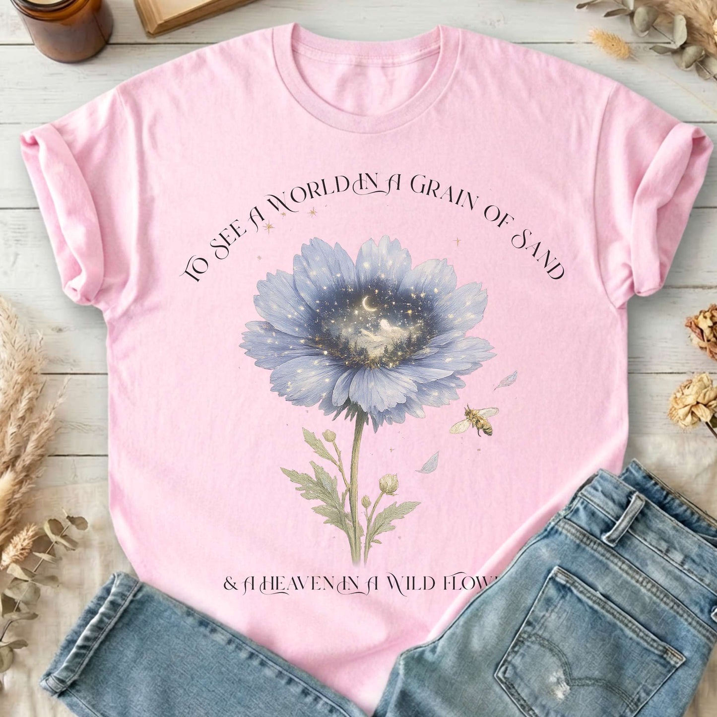 Heaven in a Wildflower William Blake T-Shirt