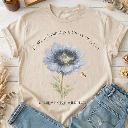 Heaven in a Wildflower William Blake T-Shirt