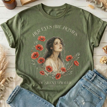 Her Eyes Are Homes of Silent Prayer Lord Tennyson T-Shirt