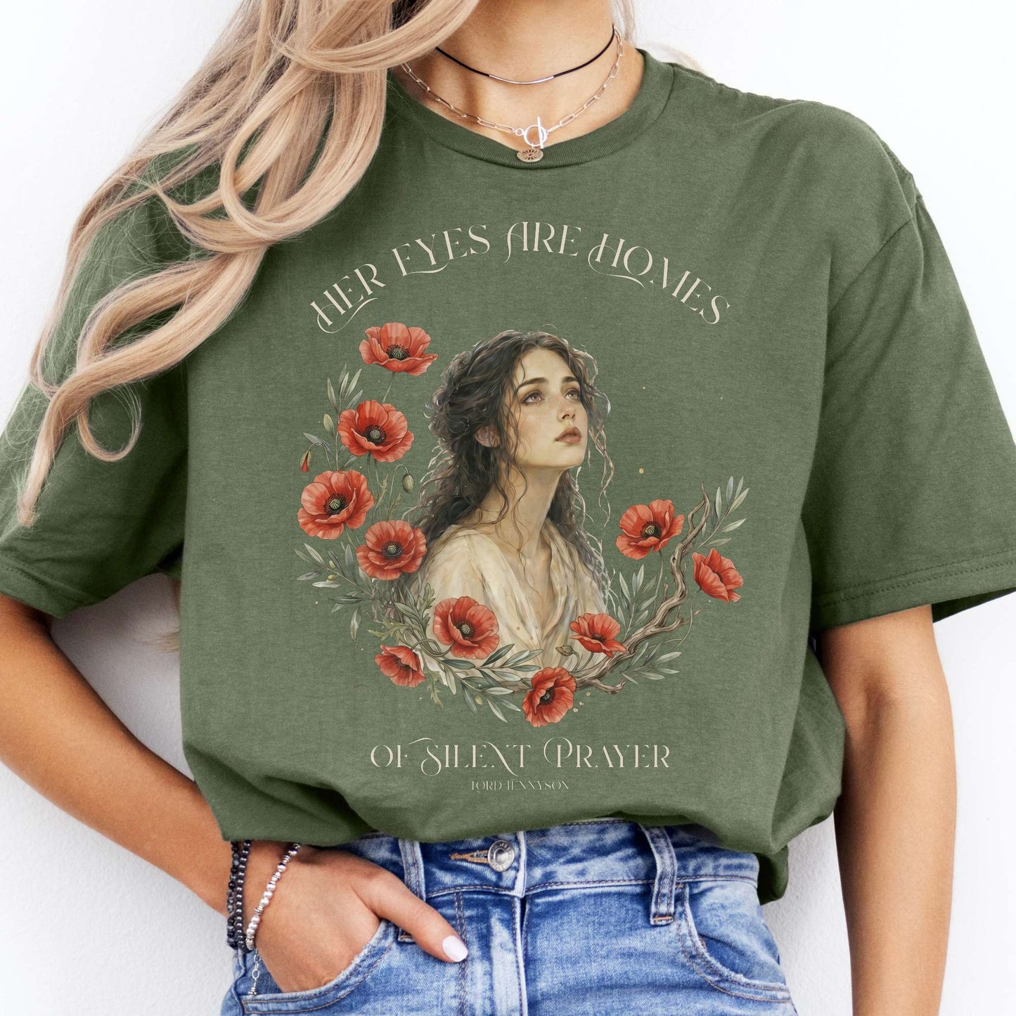 Her Eyes Are Homes of Silent Prayer Lord Tennyson T-Shirt