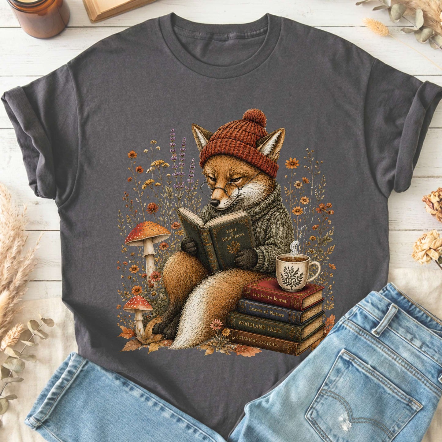 The Woodland Reader Fox T-Shirt