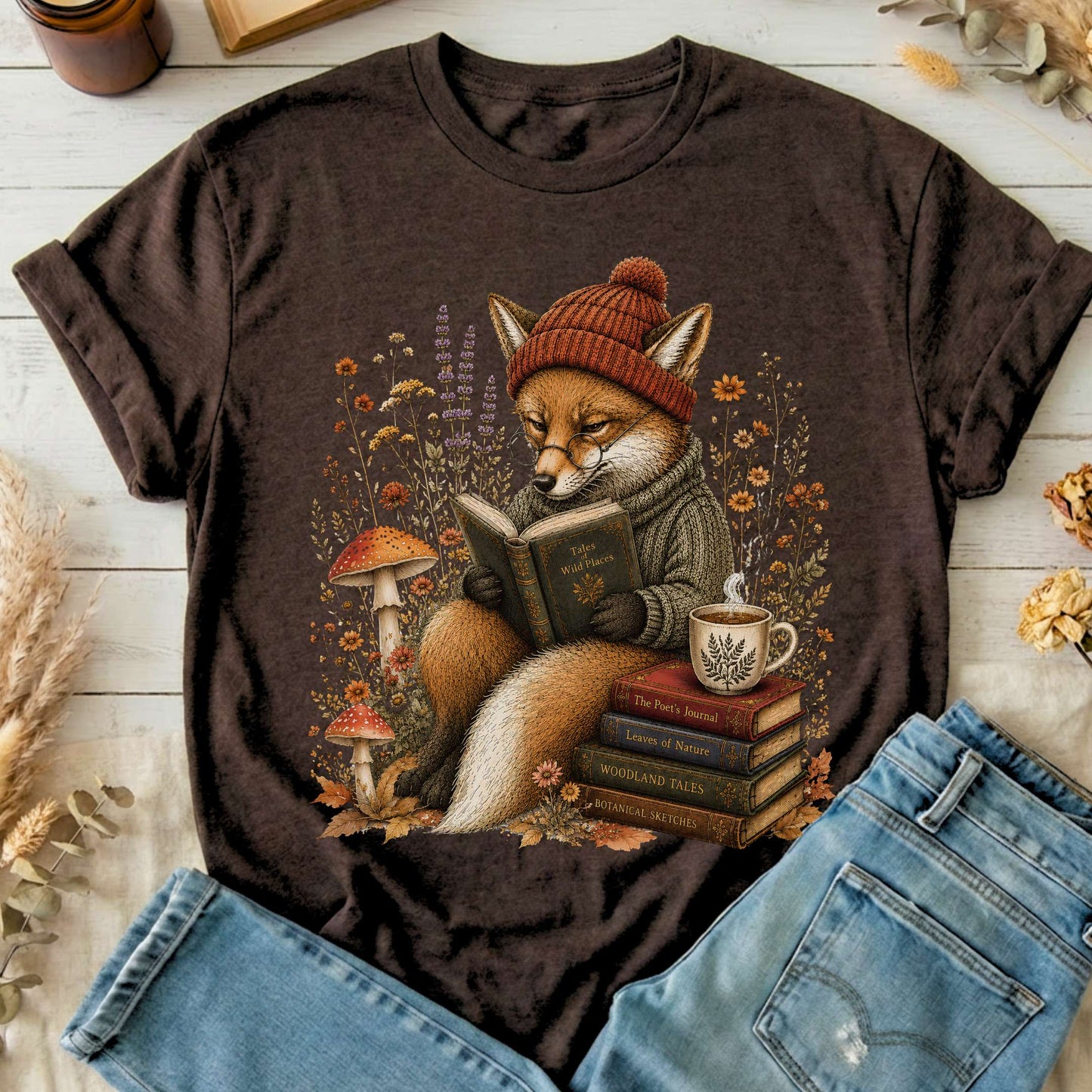 The Woodland Reader Fox T-Shirt