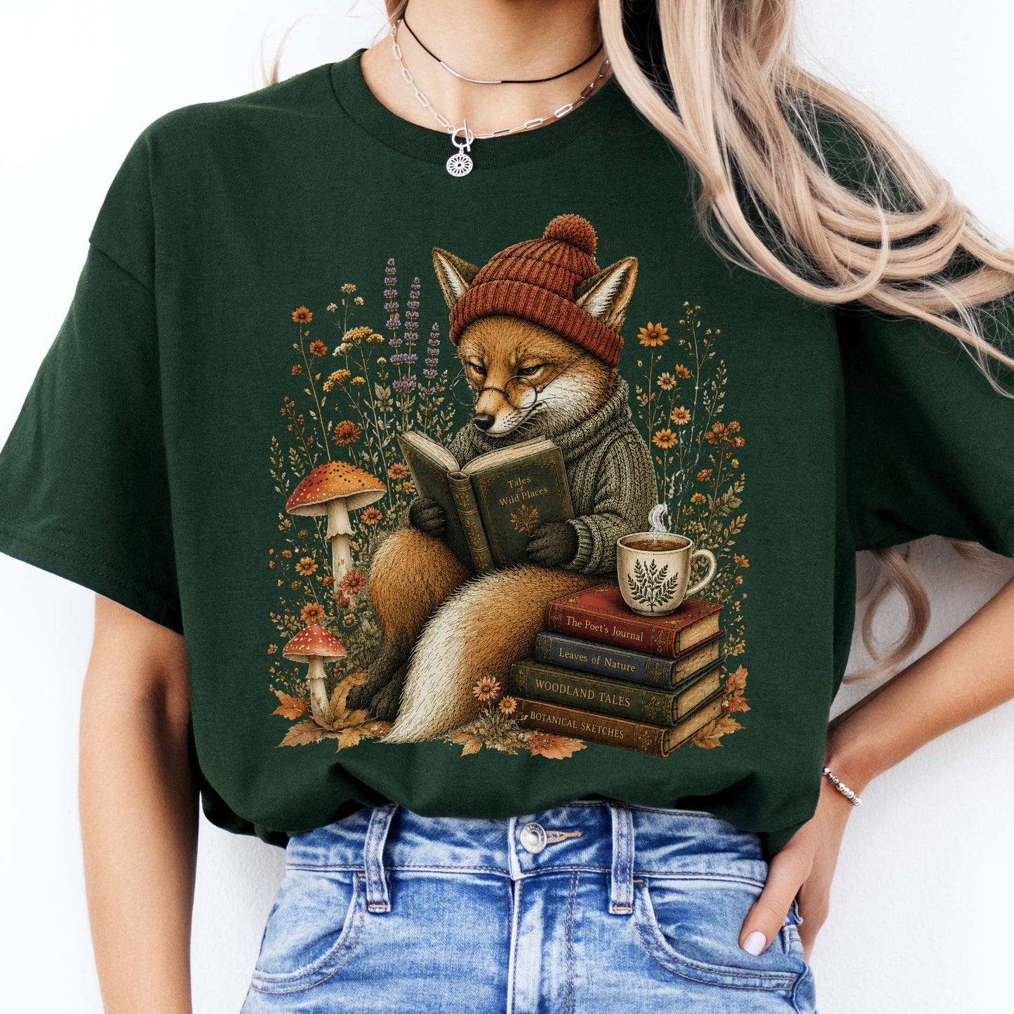 The Woodland Reader Fox T-Shirt