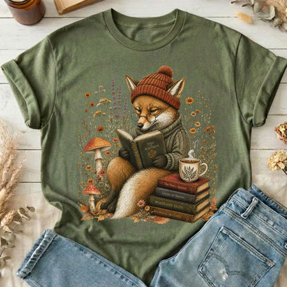 The Woodland Reader Fox T-Shirt