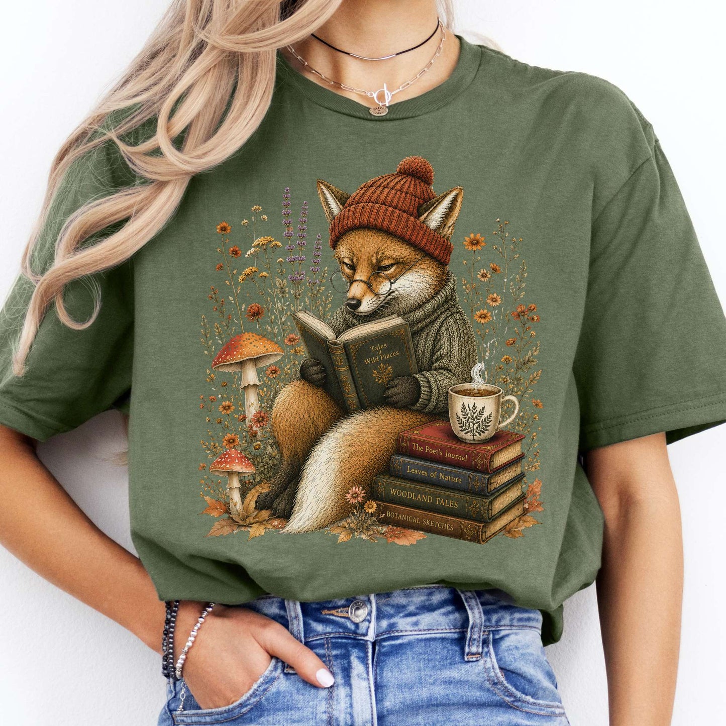 The Woodland Reader Fox T-Shirt