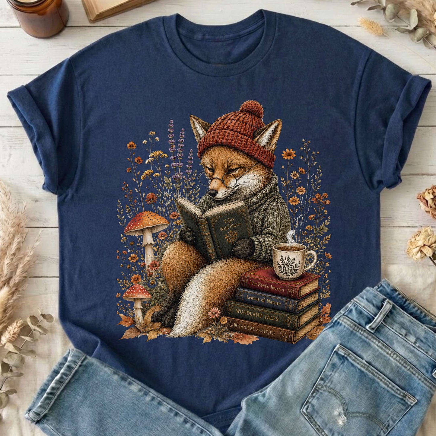 The Woodland Reader Fox T-Shirt