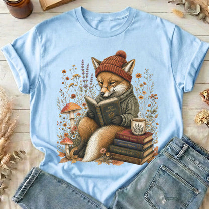 The Woodland Reader Fox T-Shirt