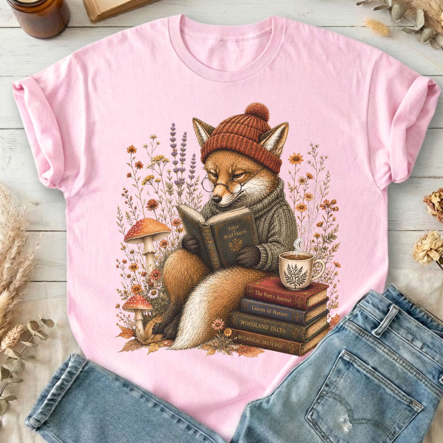 The Woodland Reader Fox T-Shirt