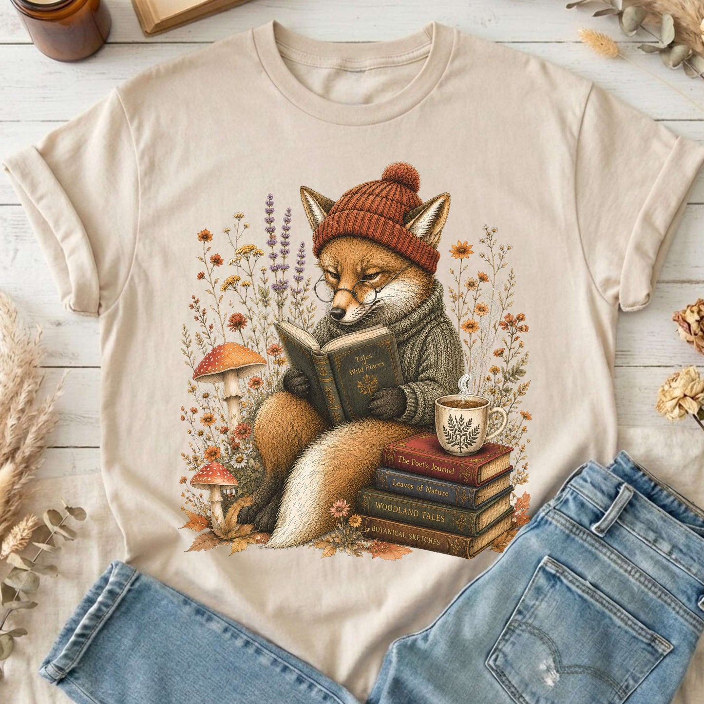 The Woodland Reader Fox T-Shirt