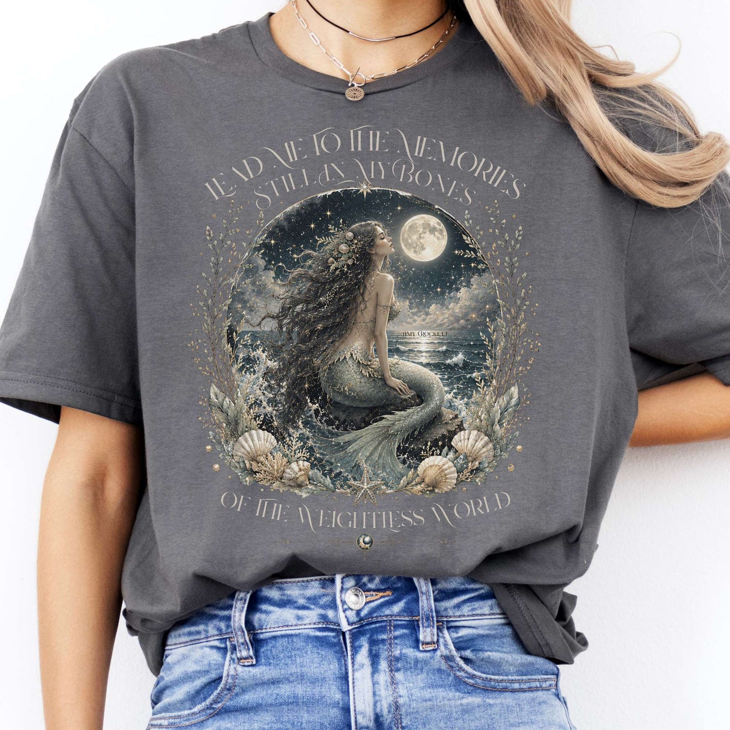 A Mermaid's Memories Of The Weightless World Amy Crockett T-Shirt