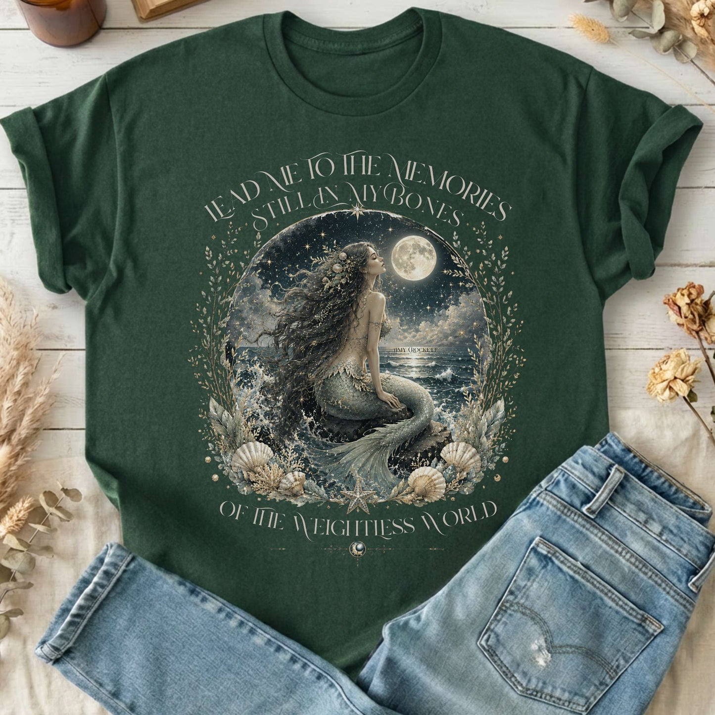 A Mermaid's Memories Of The Weightless World Amy Crockett T-Shirt