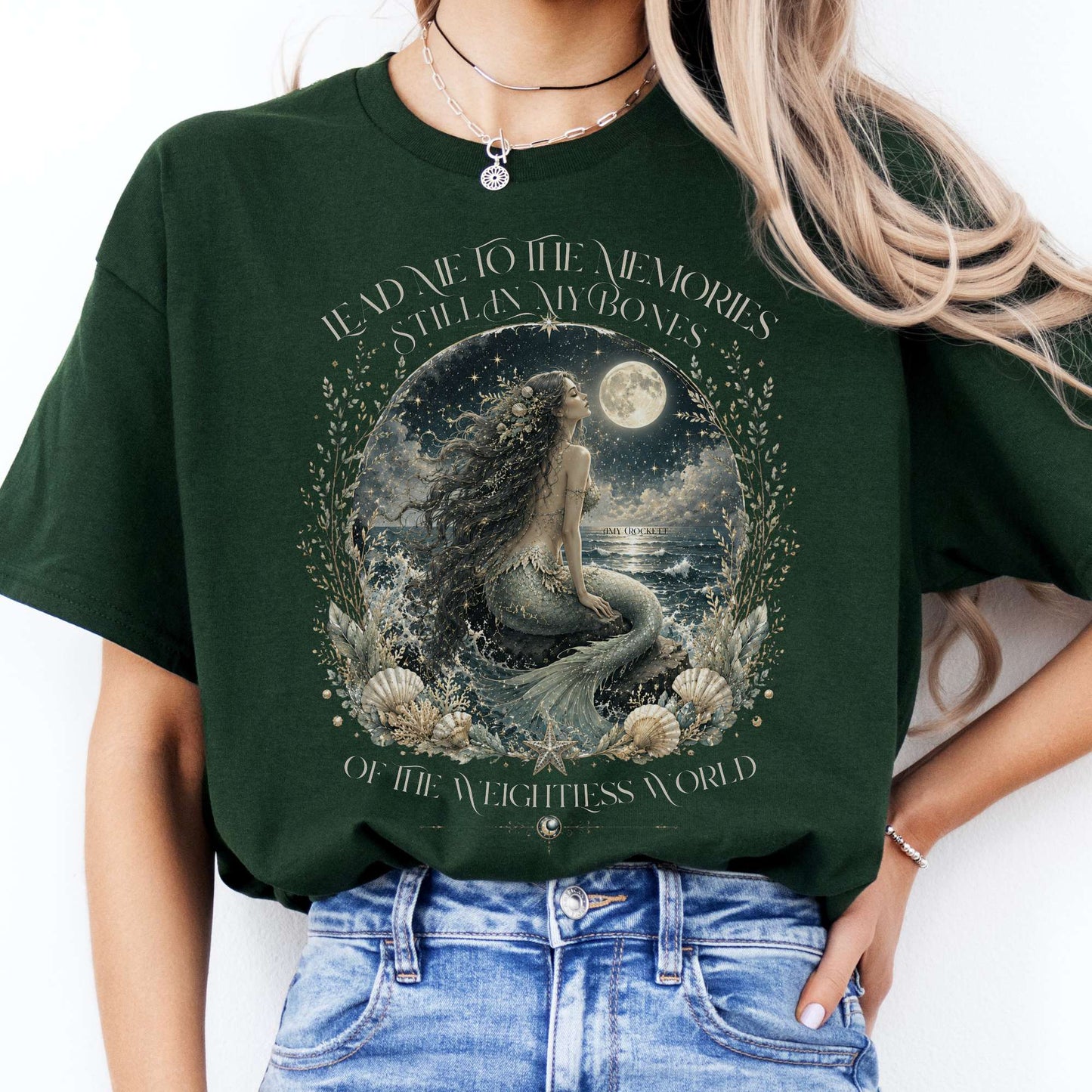 A Mermaid's Memories Of The Weightless World Amy Crockett T-Shirt