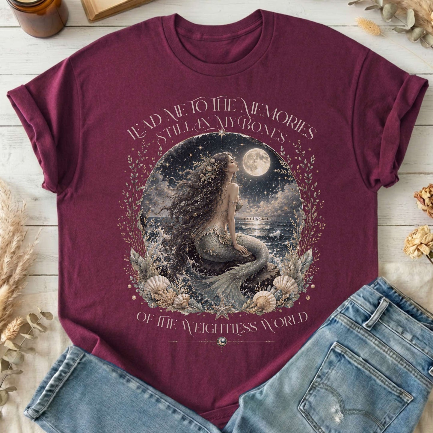 A Mermaid's Memories Of The Weightless World Amy Crockett T-Shirt