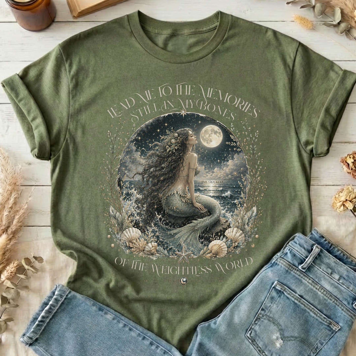 A Mermaid's Memories Of The Weightless World Amy Crockett T-Shirt