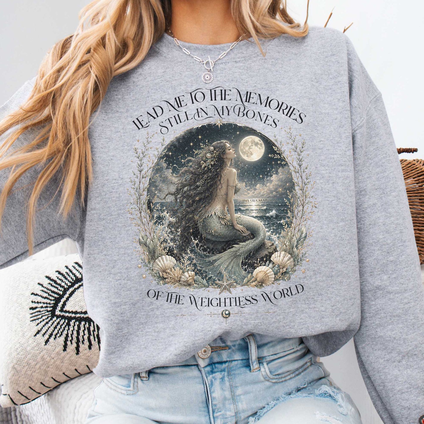 A Mermaid's Memories Of The Weightless World Amy Crockett Sweatshirt