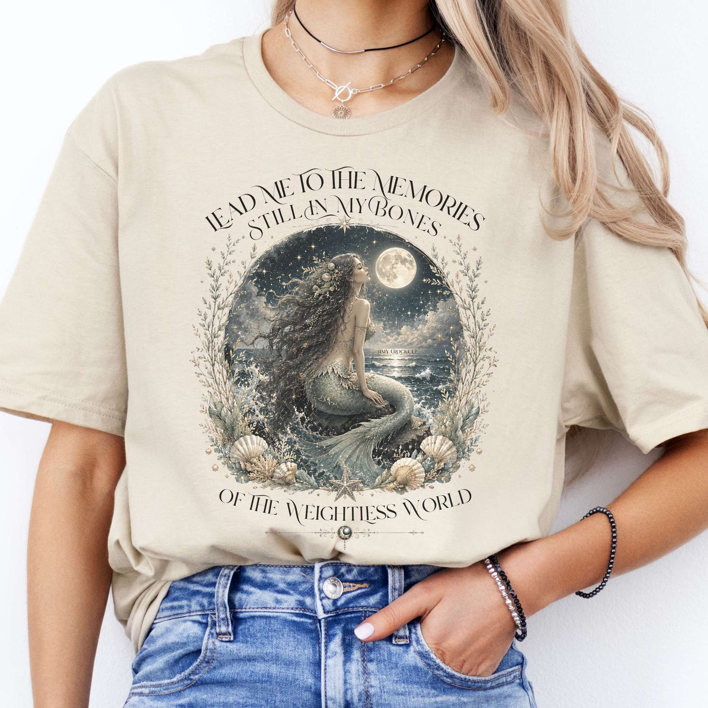 A Mermaid's Memories Of The Weightless World Amy Crockett T-Shirt