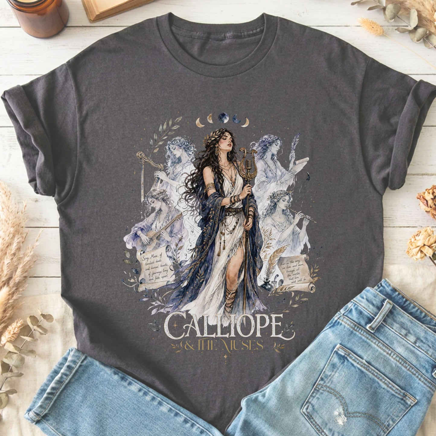 Calliope & The Muses Mythology T-Shirt