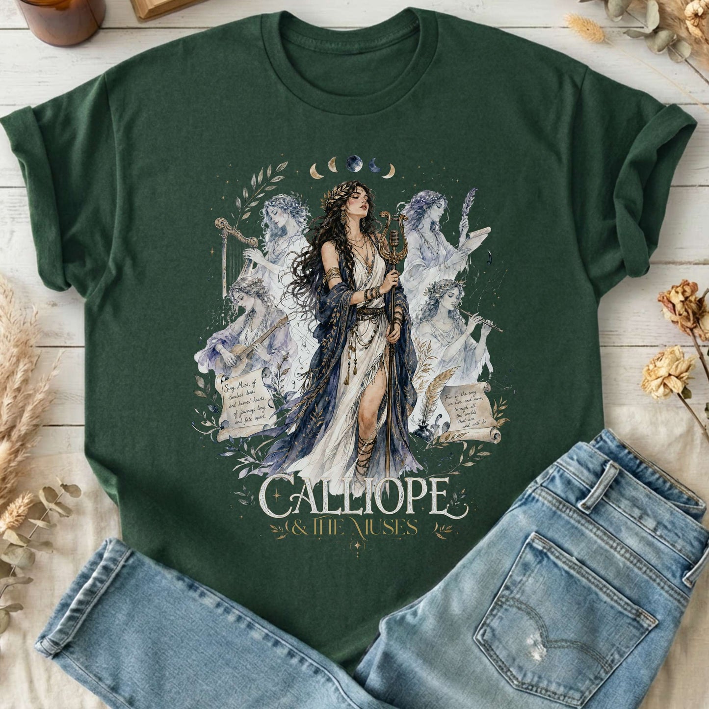 Calliope & The Muses Mythology T-Shirt