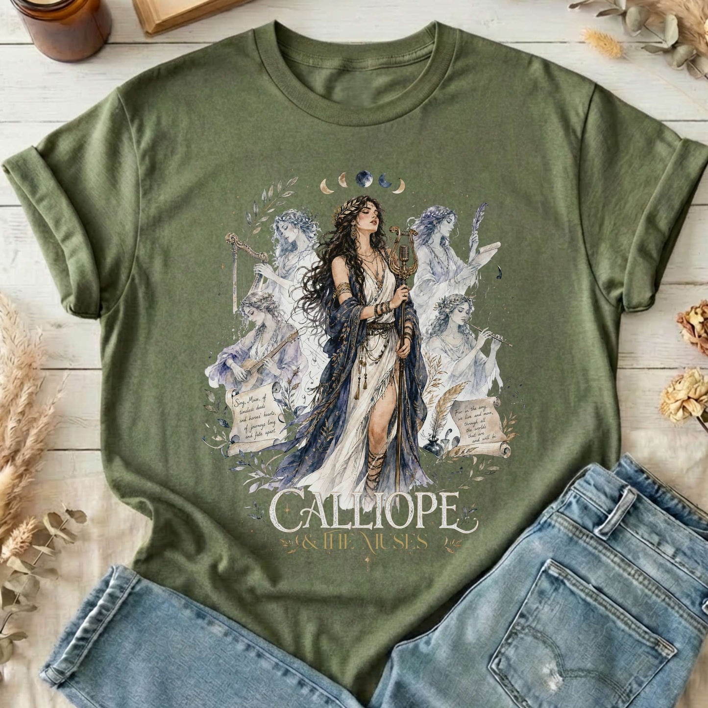 Calliope & The Muses Mythology T-Shirt