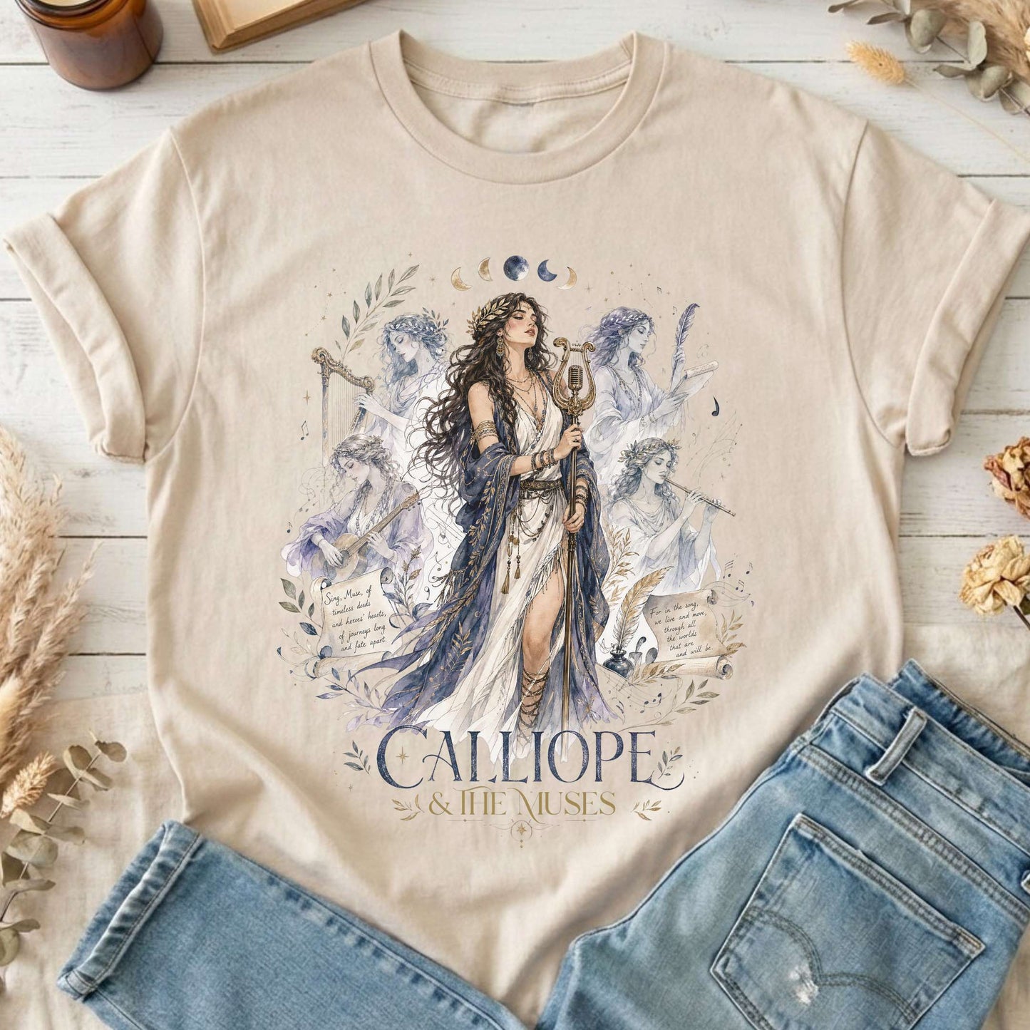 Calliope & The Muses Mythology T-Shirt