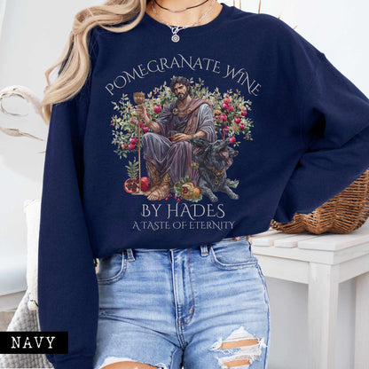 Pomegranate Wine By Hades Sweatshirt - A Taste of Eternity