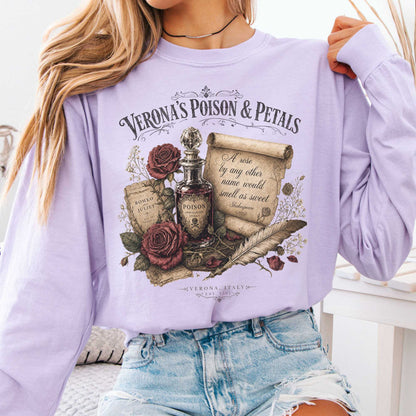 Long-sleeve Orchid / S Shakespeare's Verona's Poison & Petals Romeo & Juliet Long Sleeve The Mystic Eden